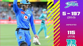 Adelaide Strikers vs Brisbane Heat BBL Full Match Moments [upl. by Finlay429]