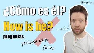 PREGUNTAS en INGLÉS que NECESITAS  Personalidad y físico [upl. by Marieann]