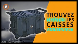 The Division 2  Toutes les caisses du COUNTDOWN sur une carte  Comment les trouver  Astuce [upl. by Alston]