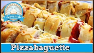 Pizzabaguette selber machen  einfaches Rezept 🍕 [upl. by Yup]