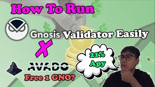 Gnosis Validator With Avado Easily  Claim Your Free 1 GNO Worth 300 Hurry While It Lasts [upl. by Cyna]