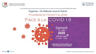 Webinar SMPH amp Boehringer Ingelheim  Pharmacie Hospitalière Face à la COVIDE19 [upl. by Neilson]