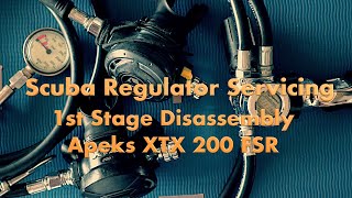 Scuba Regulator Service amp Maintenance  First Stage Apeks FSR XTX200  ASMR  Ep 1  Disassembly [upl. by Arehs]