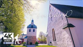 Picturesque Spring Walk in Porvoo Finland  Slow TV 4K [upl. by Yaja613]