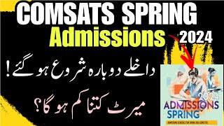 COMSATS Admissions Spring 2024  Spring Admissions in COMSATS 2024 All Campuses [upl. by Amilas]