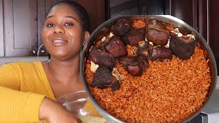 Cook With Me  I Cooked party Jollof Rice With Only 5 Ingredients  amp a secret ingredient [upl. by Yeung]