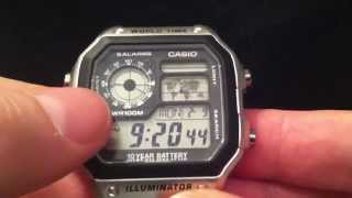 Casio AE1200 WHD1AVEF World Time Watch [upl. by Hartmann]