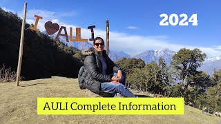 Auli 2024 Auli Tourist Places Auli vlog 2024  Joshimath Auli Ropeway Auli snowfall  Uttrakhand [upl. by Ymrots]