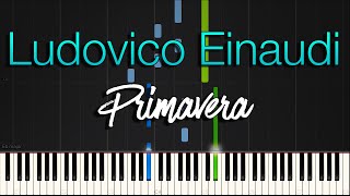 Ludovico Einaudi  Primavera Synthesia Piano Tutorial [upl. by Pryor817]