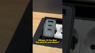 iPhone 15 Pro Max kaç Watt ile şarj oluyor 🔌🔋 [upl. by Grimbal]