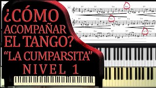 Acompañamiento básico sobre el tango quotLa Cumparsitaquot [upl. by Daffy]