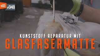 48 • Glasfasermatten zur KunststoffReparatur  VW T5 Camper Umbau [upl. by Eimile]