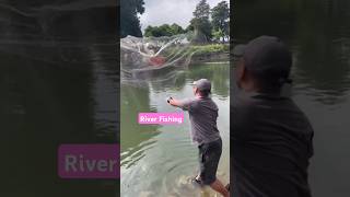 Amazing River Fishing Moment fishing netfishing [upl. by Yasnyl573]