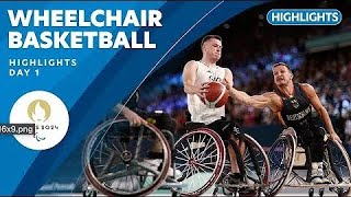 Wheelchair Basketball Highlights  Day 1  Paris 2024 Paralympic [upl. by Einalem]