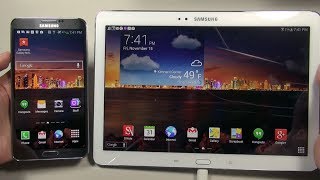 Galaxy Note 101 2014 Edition PHONE vs TABLET [upl. by Akeem]