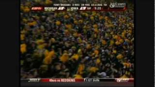 2009 Michigan at 12 Iowa Highlights [upl. by Butte437]