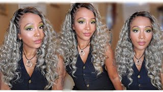 Mane Concept Red Carpet Synthetic Hair Braid Cornrow Lace Wig rccr201 [upl. by Estrellita]