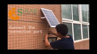 Solar flood light installation procedure [upl. by Nawud]