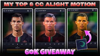 60k Special 🤙My Top 6 CC  Pack Alight Motion ☠️ [upl. by Miguelita429]