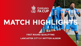 Match Highlights  Lancaster City vs Witton Albion [upl. by Ailam]