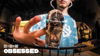 How This Guy Mastered Fingerboarding  Obsessed  WIRED [upl. by Seroka]