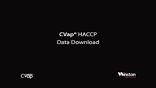 Winston Foodservice  CVap® HACCP Data Download [upl. by Htiek]