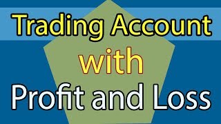 Trading Account with Profit and Loss with Example in Hindi [upl. by Liahkim]