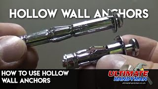 How to use hollow wall anchors [upl. by Nykal410]