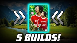 5 NEW BECKENBAUER BUILDS TRAINING  SKILL GUIDE  eFootball 2024 Level Up Build [upl. by Sivet]