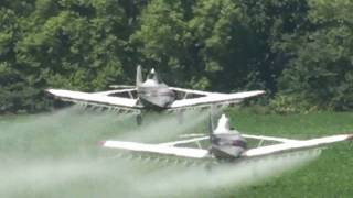 Crop Dusters In Southwest Missouri [upl. by Yehc184]