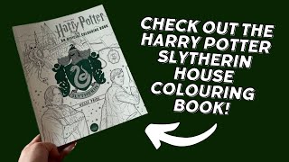 Quick look at the Harry Potter Slytherin House Colouring Book [upl. by Anelagna]