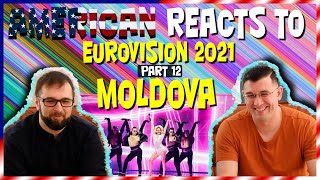 American reacts to Eurovision 2021 MOLDOVA Natalia Gordienko Sugar [upl. by Akirrehs]