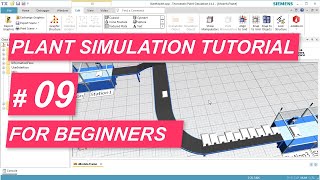 Tecnomatix Plant Simulation Tutorial 9  How to animate parts in 3D [upl. by Bunce]