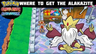 Pokémon Omega Ruby and Alpha Sapphire  ALAKAZITE LOCATION Where to find Tutorial [upl. by Chari146]