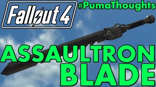 FALLOUT 4 Automatron DLC  Assaultron Blade Melee Weapon AnalysisReview PumaThoughts [upl. by Eiramadnil]