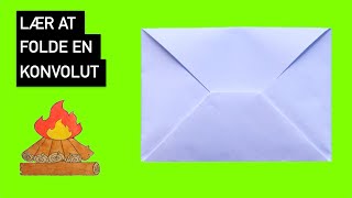 Hvordan folder man en konvolut i papir  Origami [upl. by Eldwon482]