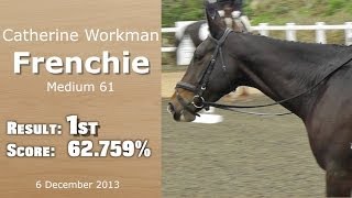 Dressage Medium 61 Catherine Workman amp Frenchie [upl. by Ellecrad]