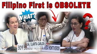 FILIPINO FIRST is OBSOLETE  Dr Clarita Carlos [upl. by Vacla]