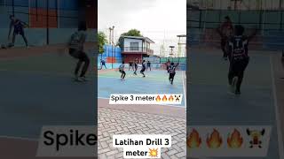 Drill spike 3 meter seru banget 🔥shorts voli volimania volitarkam voliasik voliindo [upl. by Hnad]