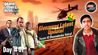 GIVEAWAYs LATEST UPDATE 😀 TREVOR ki Dhamakedar Entry 😆 GTA 5 Gameplay  Gaming Munda  Day008 [upl. by Rosemare]