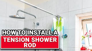 How To Install A Tension Shower Rod  Ace Hardware [upl. by Reube]