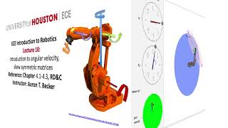 Intro2Robotics Lecture 10b Jacobian amp derivative of rotation matrices [upl. by Adnotal624]