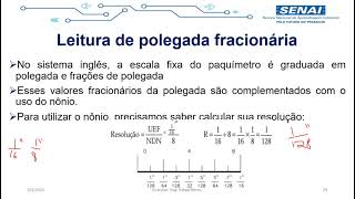 Como realizar a leitura do paquímetro em polegada milesimal 0001quot [upl. by Tennes709]