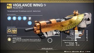 Vigilance Wing Exotic Weapon amp Catalyst – Destiny 2 [upl. by Luna]