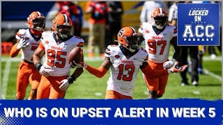 MY WEEK 5 ACC PREDICTIONS SYRACUSE ON UPSET ALRERT THIS WEEKEND [upl. by Witkin587]