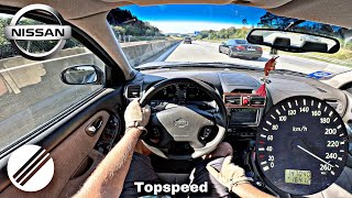 Nissan Maxima QX 30 V6 Manual Top Speed Drive on German Autobahn🏎 [upl. by Emmett]