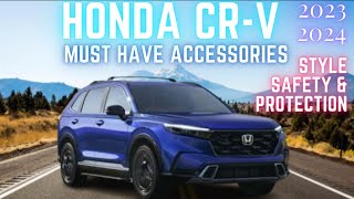 Must have Accessories for Honda CRV HybridCRV hybrid sport CRV EXCRV EXL 20232024 [upl. by Amadas]