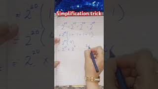 SIMPLIFICATION TRICKmaths trending viralvideo [upl. by Annahsohs]