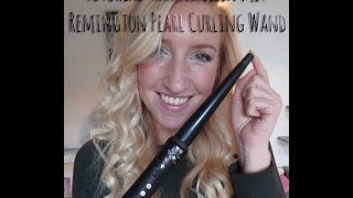 Tutorial Haar krullen met Remington Ci95 Pearl Curling Wand [upl. by Akimal973]