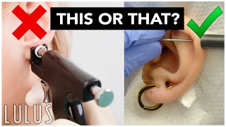 Which Is Safer A Piercing Gun Or A Needle [upl. by Eeldivad348]